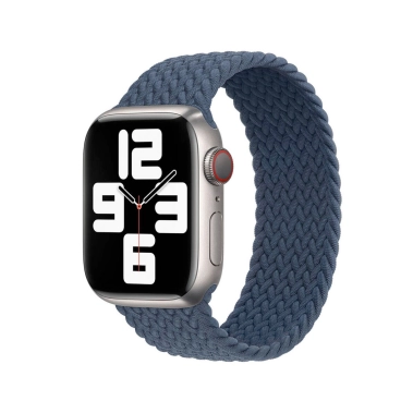 Ремінець Apple Watch Braided Solo Loop 38mm/40mm/41mm Abyss Blue - Size 9 - цена, характеристики, отзывы, рассрочка, фото 1