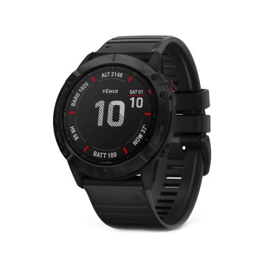 Спортивний годинник Garmin Fenix 6X Pro Black with Black Band - цена, характеристики, отзывы, рассрочка, фото 1