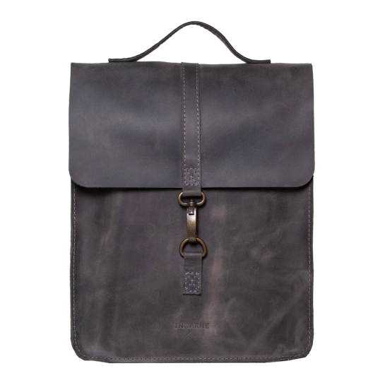 Кожаный рюкзак INCARNE New Dream M Серый - цена, характеристики, отзывы, рассрочка, фото 1