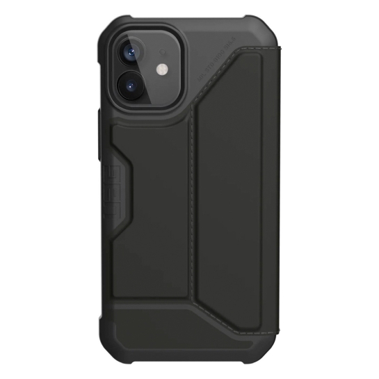 Чохол UAG Metropolis (PU) Case for iPhone 12/12 Pro Satn Black - цена, характеристики, отзывы, рассрочка, фото 1