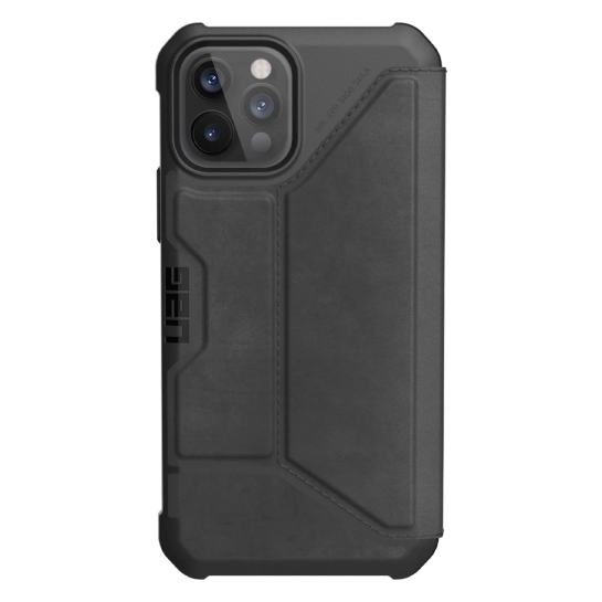 Чохол UAG Metropolis Case for iPhone 12/12 Pro Leather Black - ціна, характеристики, відгуки, розстрочка, фото 1