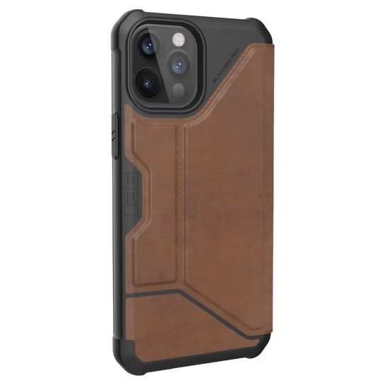 Чохол UAG Metropolis Case for iPhone 12 Pro Max Leather Brown - ціна, характеристики, відгуки, розстрочка, фото 3