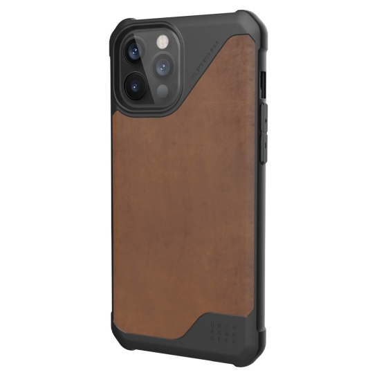Чохол UAG Metropolis LT Siries Case for iPhone 12 Pro Max Leather Brown - ціна, характеристики, відгуки, розстрочка, фото 2