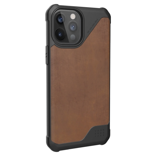 Чохол UAG Metropolis LT Siries Case for iPhone 12 Pro Max Leather Brown - ціна, характеристики, відгуки, розстрочка, фото 3