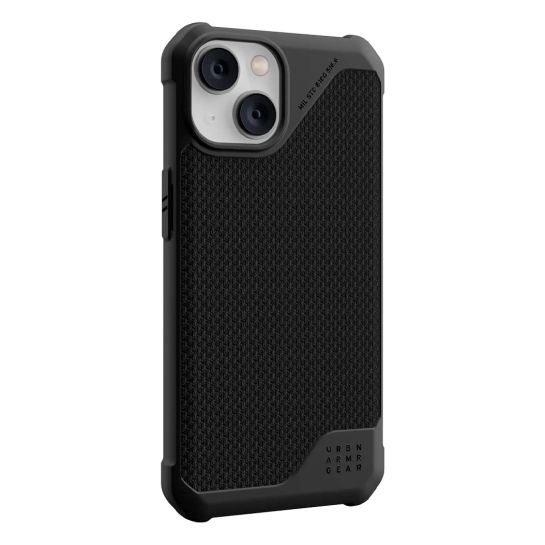 Чехол UAG Metropolis LT Case for iPhone 14 Magsafe Kevlar Black - цена, характеристики, отзывы, рассрочка, фото 3
