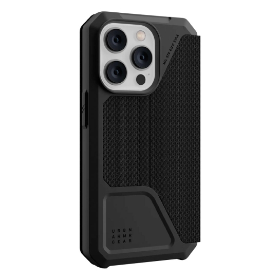 Чехол UAG Metropolis Case for iPhone 14 Pro Kevlar Black - цена, характеристики, отзывы, рассрочка, фото 5