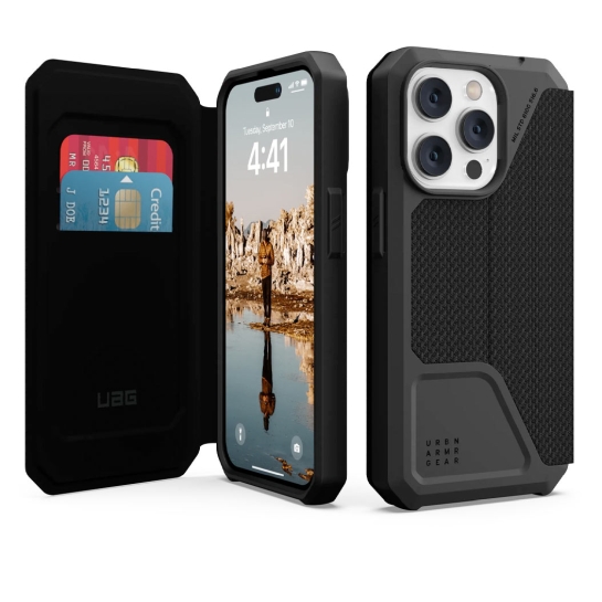 Чехол UAG Metropolis Case for iPhone 14 Pro Kevlar Black - цена, характеристики, отзывы, рассрочка, фото 2
