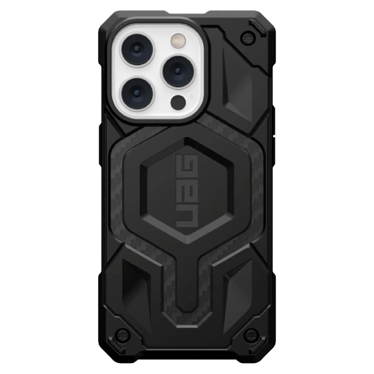 Чохол UAG Monarch Pro Case for iPhone 14 Pro Max Magsafe Carbon Fiber - цена, характеристики, отзывы, рассрочка, фото 1