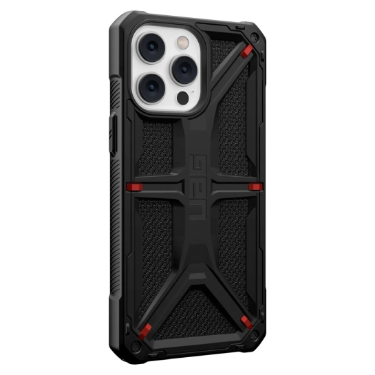 Чехол UAG Monarch Case for iPhone 14 Pro Max Kevlar Black - цена, характеристики, отзывы, рассрочка, фото 3