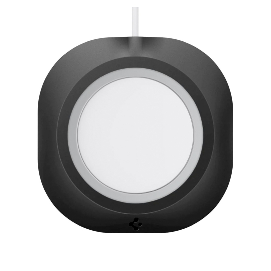 Бездротовий зарядний пристрій Spigen Mag Fit для MagSafe Charger Pad Black - цена, характеристики, отзывы, рассрочка, фото 1
