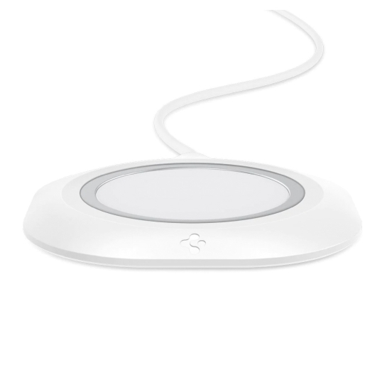 Бездротовий зарядний пристрій Spigen Mag Fit для MagSafe Charger Pad White - ціна, характеристики, відгуки, розстрочка, фото 2