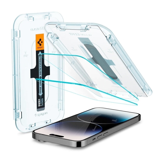 Стекло Spigen для iPhone 14 Pro Glas tR Align Master FC (2 Pack) Black - цена, характеристики, отзывы, рассрочка, фото 1