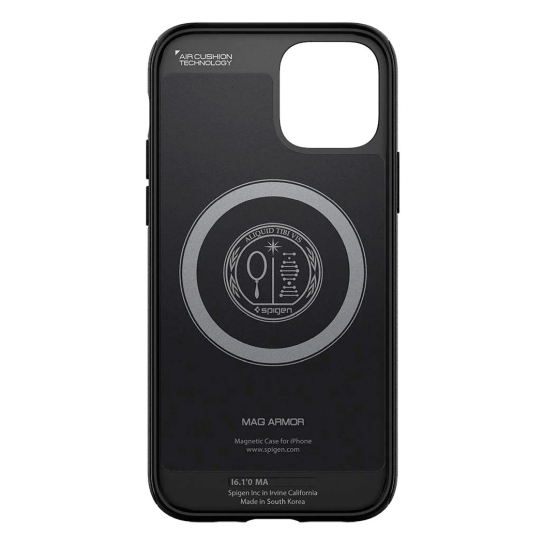 Чехол Spigen Mag Armor Case for iPhone 12/12 Pro MagSafe Black - цена, характеристики, отзывы, рассрочка, фото 2