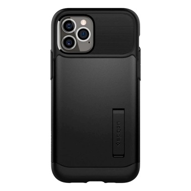 Чохол Spigen Slim Armor Case for iPhone 12/12 Pro Black - цена, характеристики, отзывы, рассрочка, фото 1