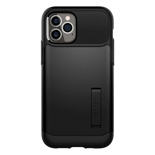 Чохол Spigen Slim Armor Case for iPhone 12/12 Pro Black - ціна, характеристики, відгуки, розстрочка, фото 1