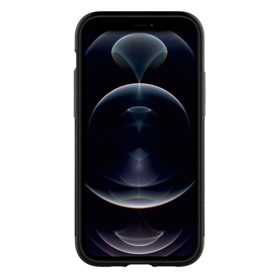 Чохол Spigen Slim Armor Case for iPhone 12/12 Pro Black - ціна, характеристики, відгуки, розстрочка, фото 3