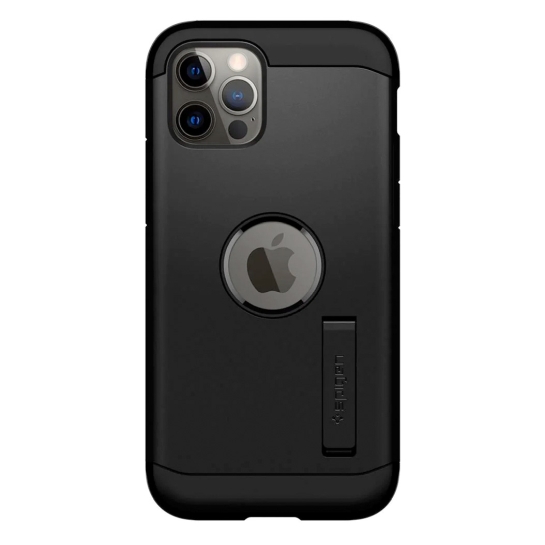 Чохол Spigen Tough Armor Case for iPhone 12/12 Pro Black - ціна, характеристики, відгуки, розстрочка, фото 1