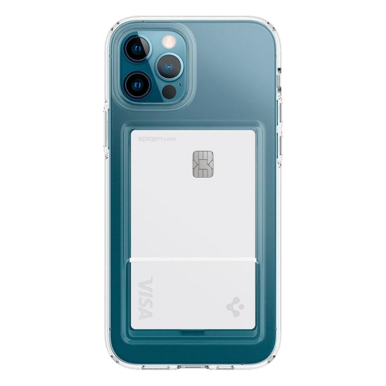 Чохол Spigen Crystal Slot Case for iPhone 12/12 Pro Crystal Clear - ціна, характеристики, відгуки, розстрочка, фото 1