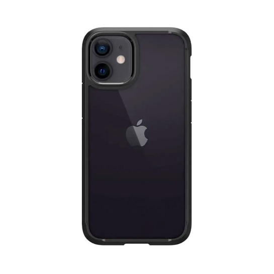 Чохол Spigen Crystal Hybrid Case for iPhone 12 mini Matte Black - ціна, характеристики, відгуки, розстрочка, фото 1