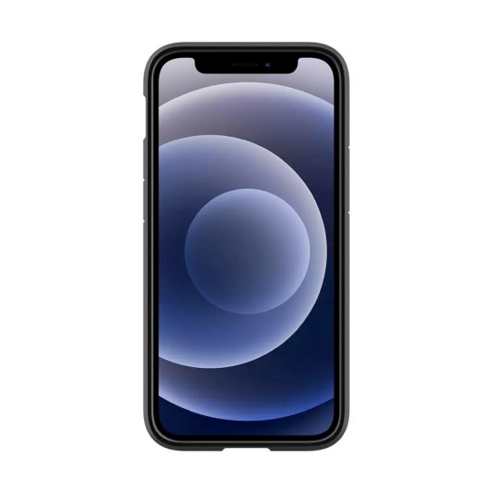 Чехол Spigen Crystal Hybrid Case for iPhone 12 mini Matte Black - цена, характеристики, отзывы, рассрочка, фото 2