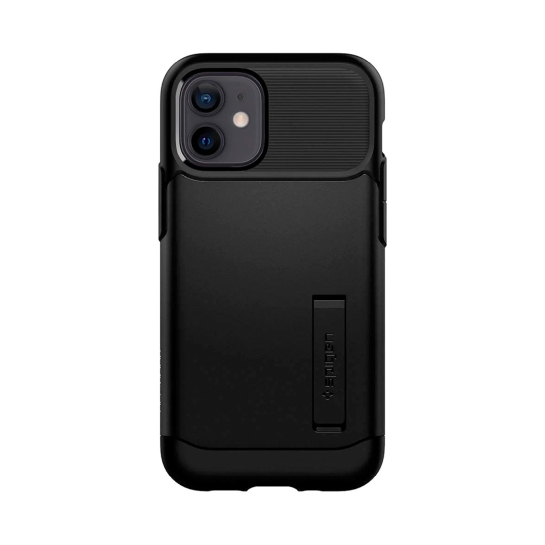 Чохол Spigen Slim Armor Case for iPhone 12 mini Black - ціна, характеристики, відгуки, розстрочка, фото 1