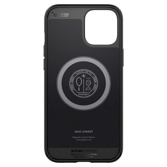 Чехол Spigen Mag Armor Case for iPhone 12 Pro Max MagSafe Black - цена, характеристики, отзывы, рассрочка, фото 2