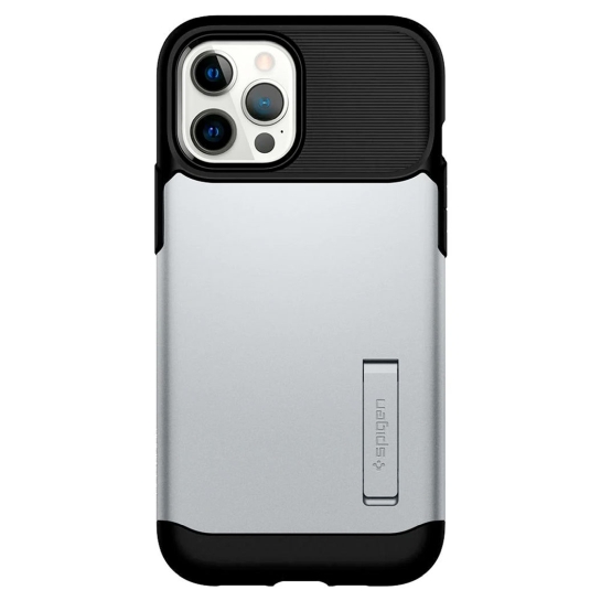 Чохол Spigen Slim Armor Case for iPhone 12 Pro Max Satin Silver - цена, характеристики, отзывы, рассрочка, фото 1