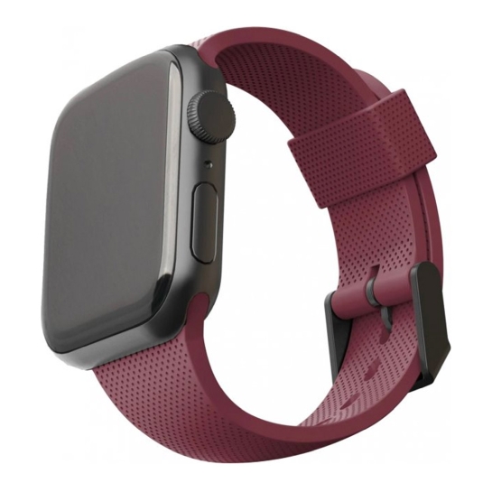 Ремешок UAG [U] Dot Silicone for Apple Watch 42mm/44mm Aubergine - цена, характеристики, отзывы, рассрочка, фото 1