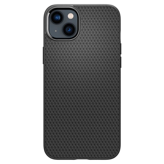 Чехол Spigen Liquid Air Case for iPhone 14 Plus Matte Black - цена, характеристики, отзывы, рассрочка, фото 1
