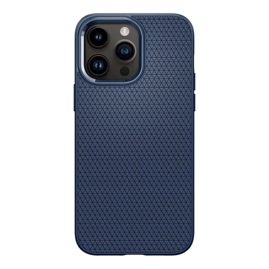 Чехол Spigen Liquid Air Case for iPhone 14 Pro Navy Blue - цена, характеристики, отзывы, рассрочка, фото 1