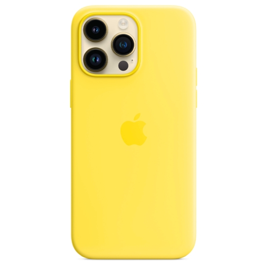 Чохол Apple Silicone Case with MagSafe for iPhone 14 Pro Max Canary Yellow - ціна, характеристики, відгуки, розстрочка, фото 1