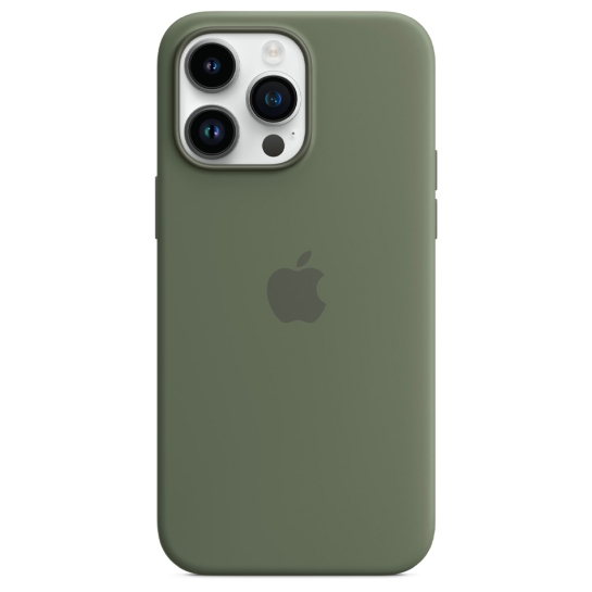 Чехол Apple Silicone Case with MagSafe for iPhone 14 Pro Max Olive - цена, характеристики, отзывы, рассрочка, фото 1