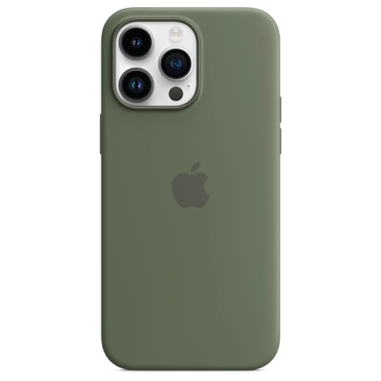 Чехол Apple Silicone Case with MagSafe for iPhone 14 Pro Max Olive
