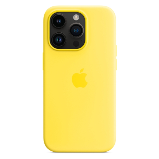 Чехол Apple Silicone Case with MagSafe for iPhone 14 Pro Canary Yellow - цена, характеристики, отзывы, рассрочка, фото 1