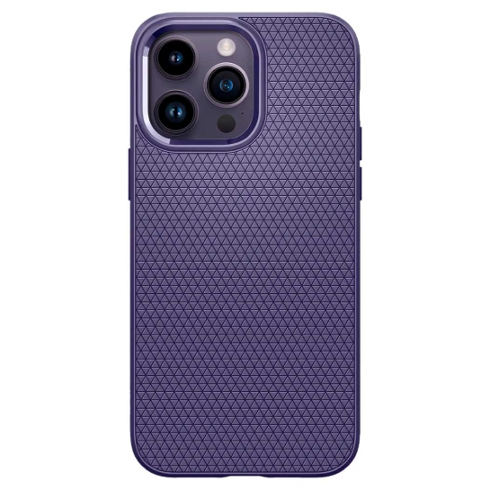 Чехол Spigen Liquid Air Case for iPhone 14 Pro Max Deep Purple - цена, характеристики, отзывы, рассрочка, фото 1