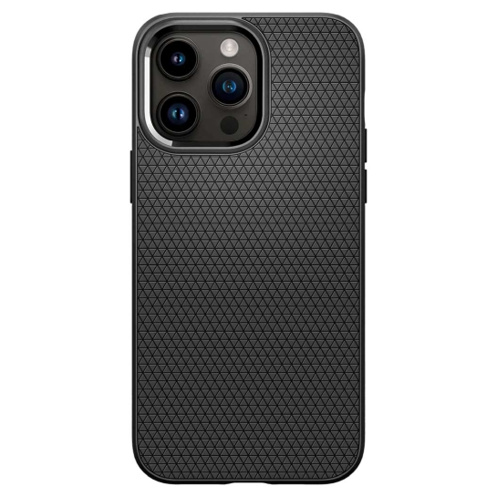 Чехол Spigen Liquid Air Case for iPhone 14 Pro Max Matte Black - цена, характеристики, отзывы, рассрочка, фото 1