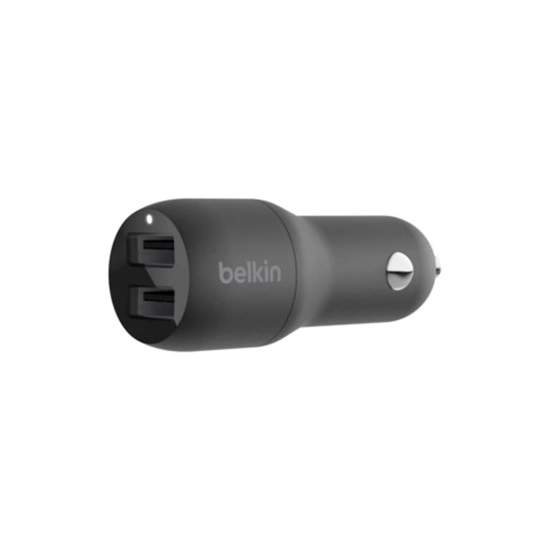 Автомобільний зарядний пристрій Belkin Dual USB-A Car Charger 24W