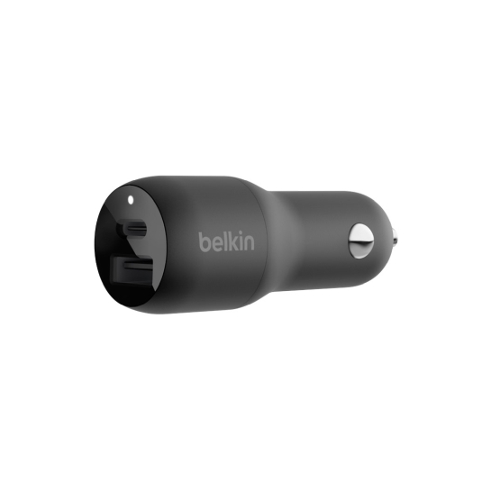 Автомобільний зарядний пристрій Belkin Car Charger 37W PD PPS Dual Black - ціна, характеристики, відгуки, розстрочка, фото 1