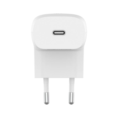 Мережевий зарядний пристрій Belkin Home Charger USB-C 20W White - цена, характеристики, отзывы, рассрочка, фото 1