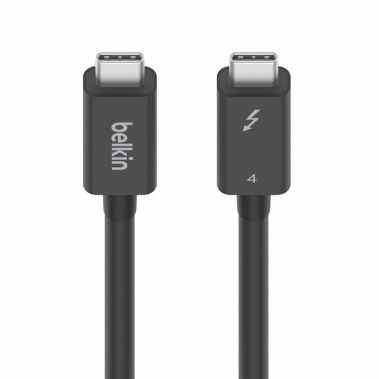 Кабель Belkin Thunderbolt 4 to Thunderbolt 4 100W 40Gbps (2 m) Black - цена, характеристики, отзывы, рассрочка, фото 1
