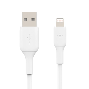 Кабель Belkin USB-A to Lightning (2 m) White - цена, характеристики, отзывы, рассрочка, фото 1