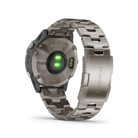 Спортивний годинник Garmin Quatix 6 Titanium Grey with Titanium Band - ціна, характеристики, відгуки, розстрочка, фото 4