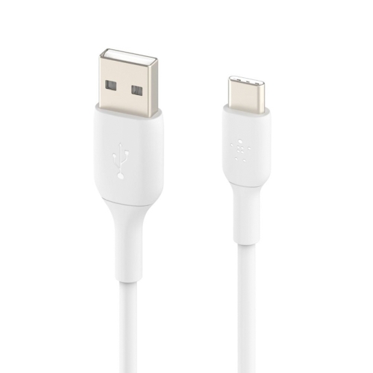 Кабель Belkin USB-A to USB-C (1 m) White - ціна, характеристики, відгуки, розстрочка, фото 1