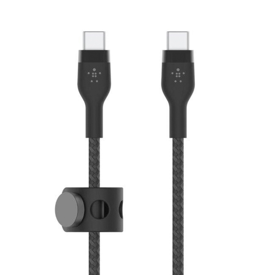 Кабель Belkin Braided USB-C - USB-C (1 m) Black - цена, характеристики, отзывы, рассрочка, фото 1