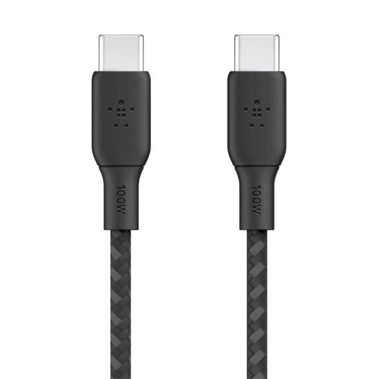 Кабель Belkin USB-C to USB-C 100W (3 m) Black - ціна, характеристики, відгуки, розстрочка, фото 1