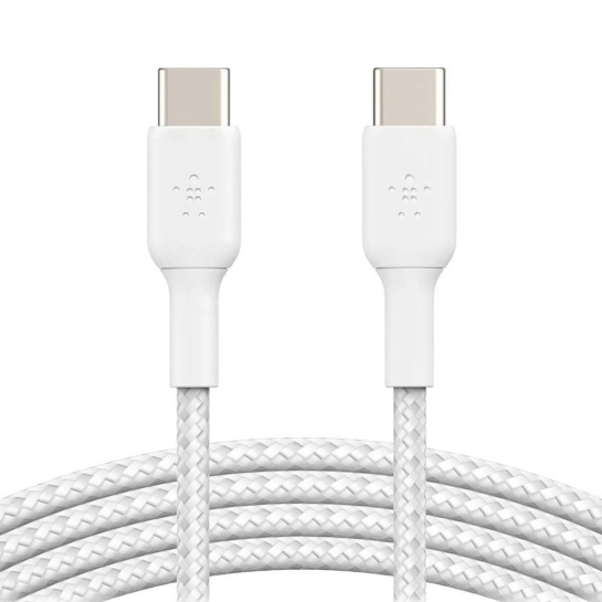 Кабель Belkin Braided USB-C to USB-C (1 m) White
