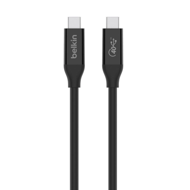 Кабель Belkin USB-C to USB-C 100W 40Gbps (0.8 m) Black - цена, характеристики, отзывы, рассрочка, фото 1