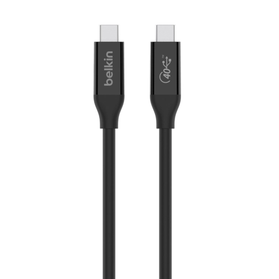 Кабель Belkin USB-C to USB-C 100W 40Gbps (0.8 m) Black