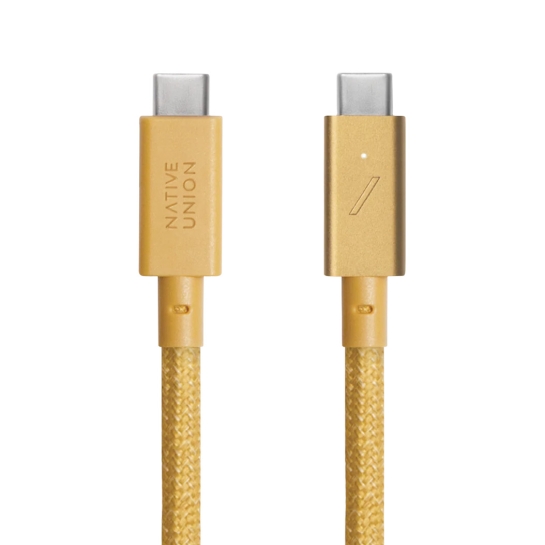 Кабель Native Union Belt Cable USB-C to USB-C Pro 240W Kraft (2.4 m) - ціна, характеристики, відгуки, розстрочка, фото 2