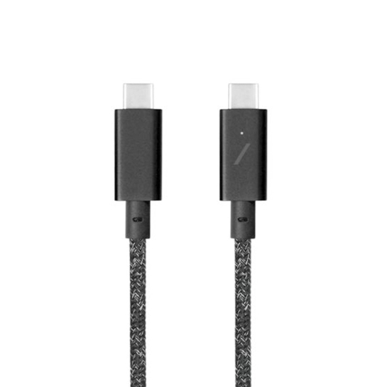 Кабель Native Union Belt Cable USB-C to USB-C Pro 240W Cosmos Black (2.4 m) - ціна, характеристики, відгуки, розстрочка, фото 2